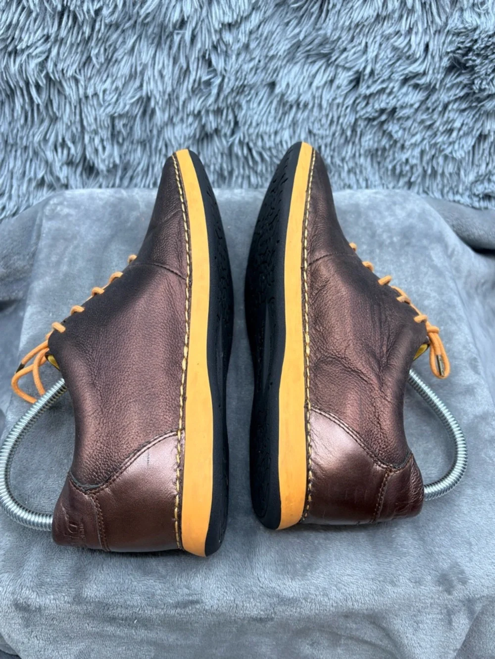 Alegria Shoes Womens 38 US 8 8.5 Essence Bronze Leather Lace Up Comfort